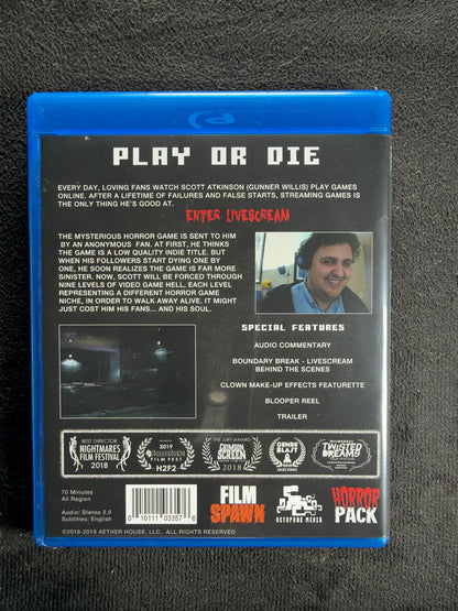 Livescream (Blu-ray, HorrorPack, 2018 Horror Classic, Wiodescreen)