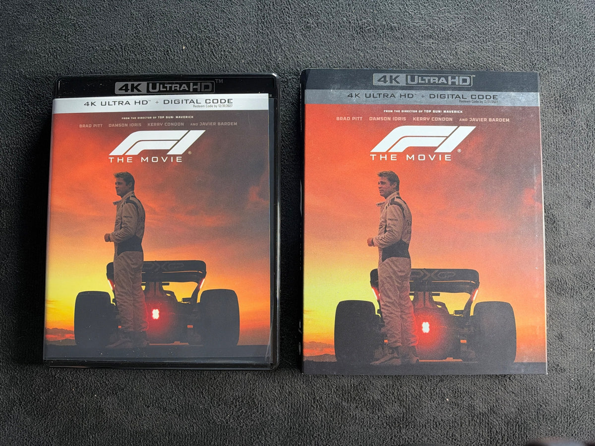 F1: The Movie (4K Ultra HD, Warner Bros., Slipcover, Widescreen, No Digital)
