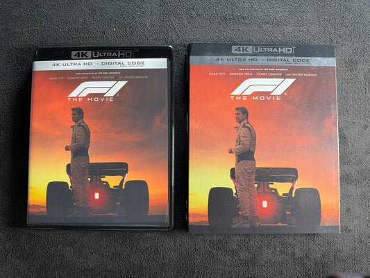 F1: The Movie (4K Ultra HD, Warner Bros., Slipcover, Widescreen, No Digital)