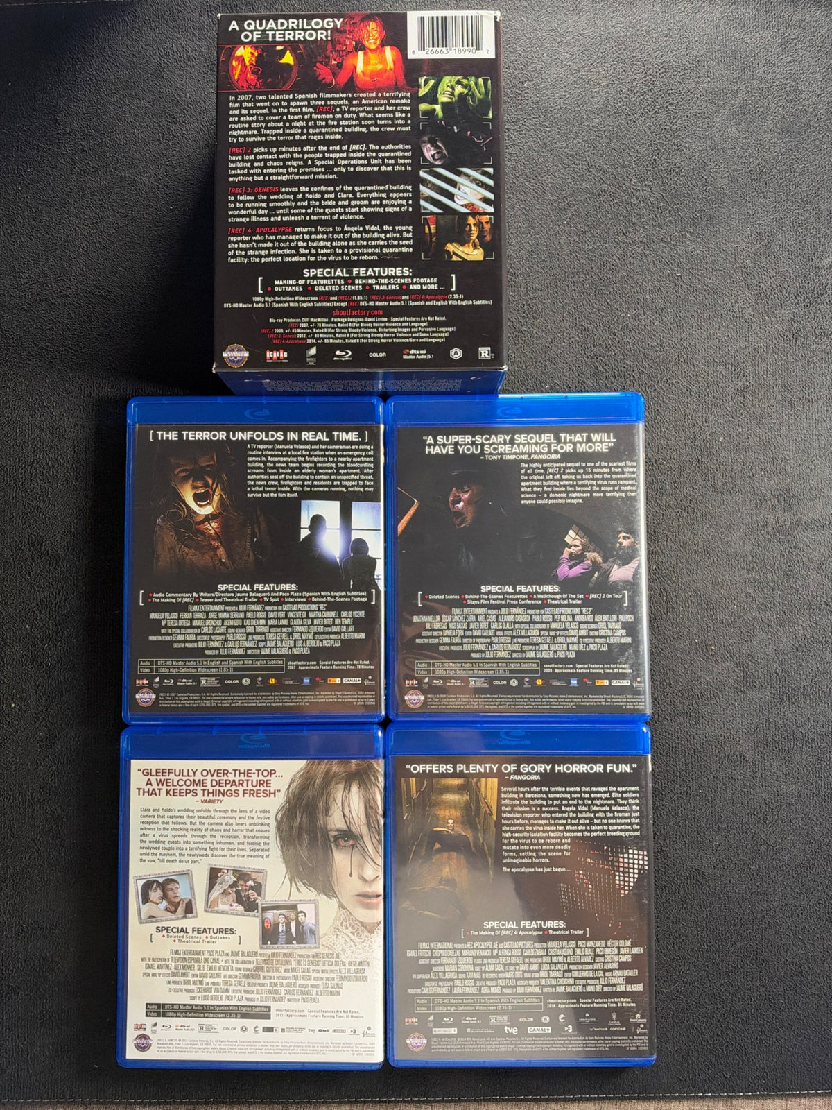 The [REC] Collection (Blu-ray, Scream Factory, Part 1-4, Classics)
