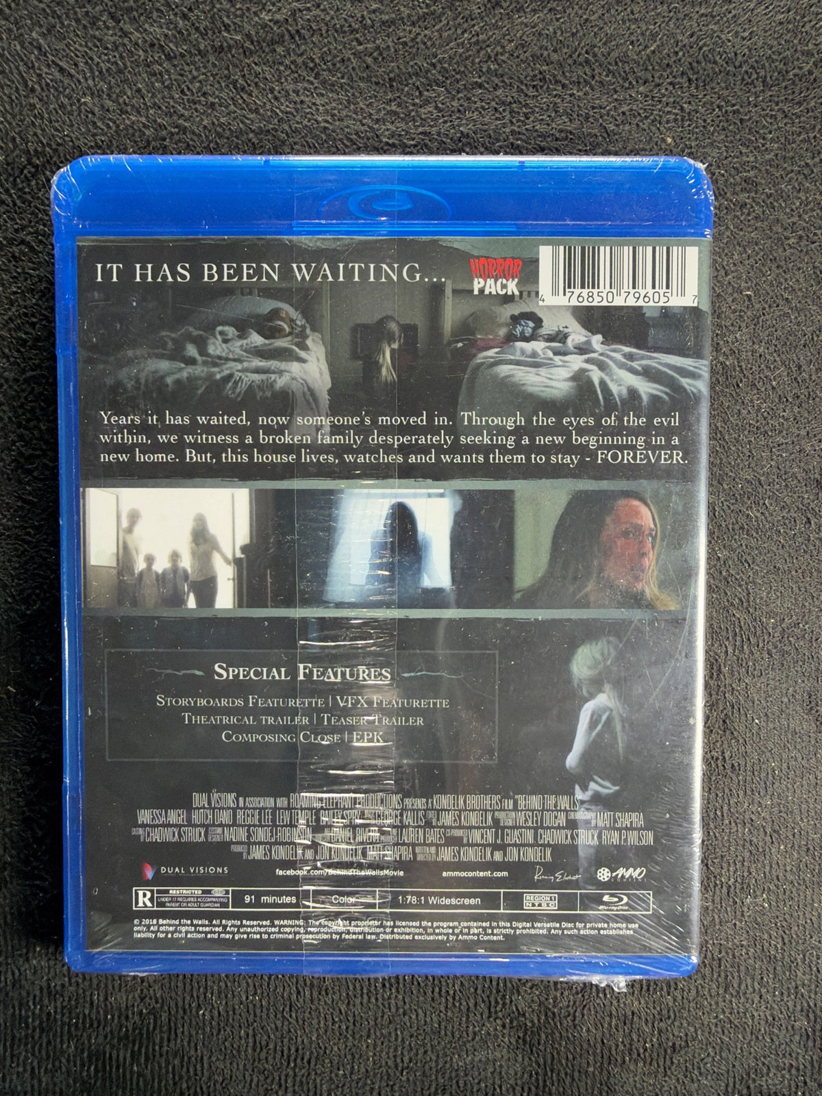 Behind the Walls (Blu-ray, HorrorPack, 2018 Horror, Widescreen, NEW/Sealed)