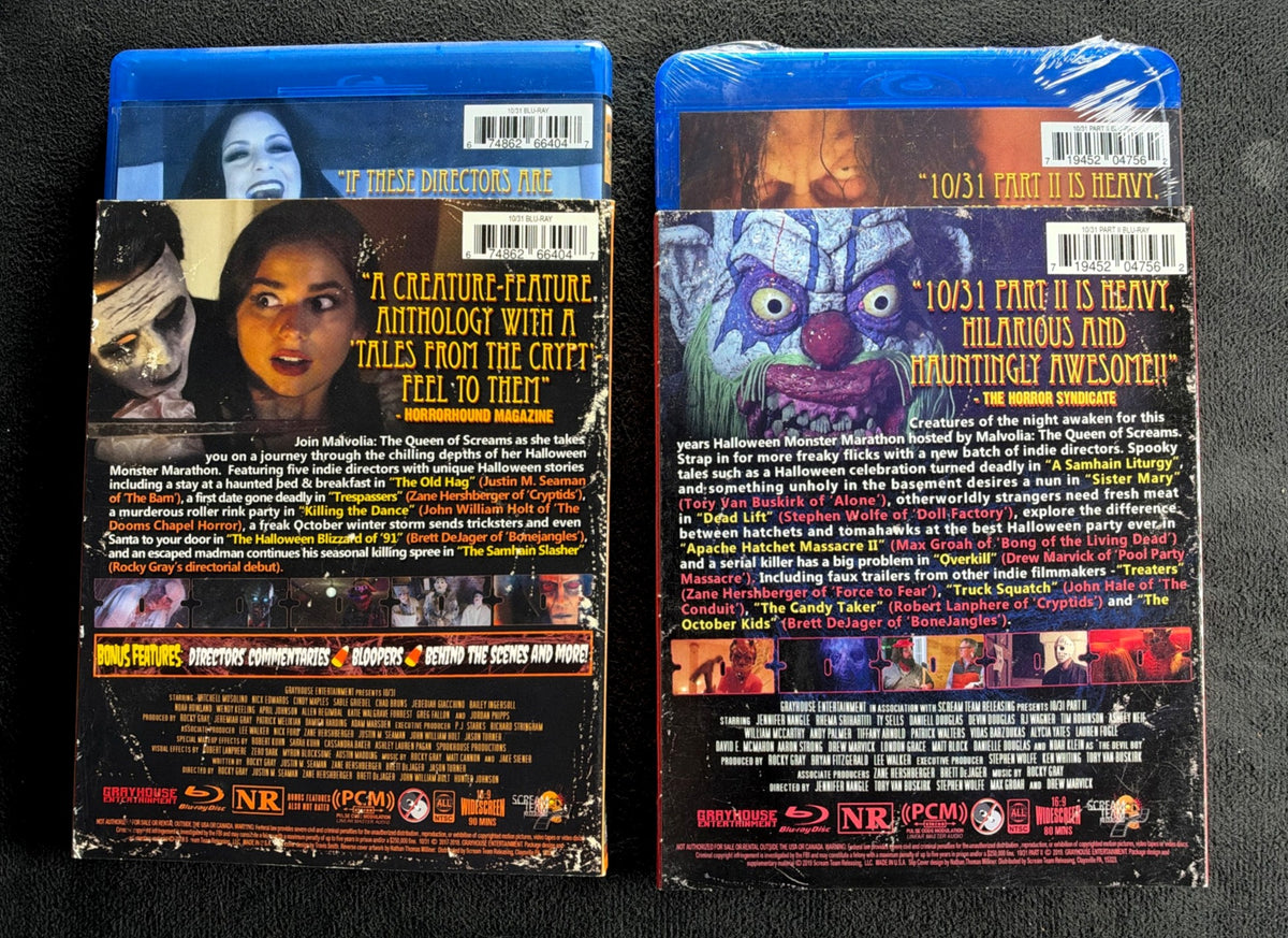 10/31 & 10/31 Part 2 (Blu-ray, Scream Team Releasing, Slipcovers,)