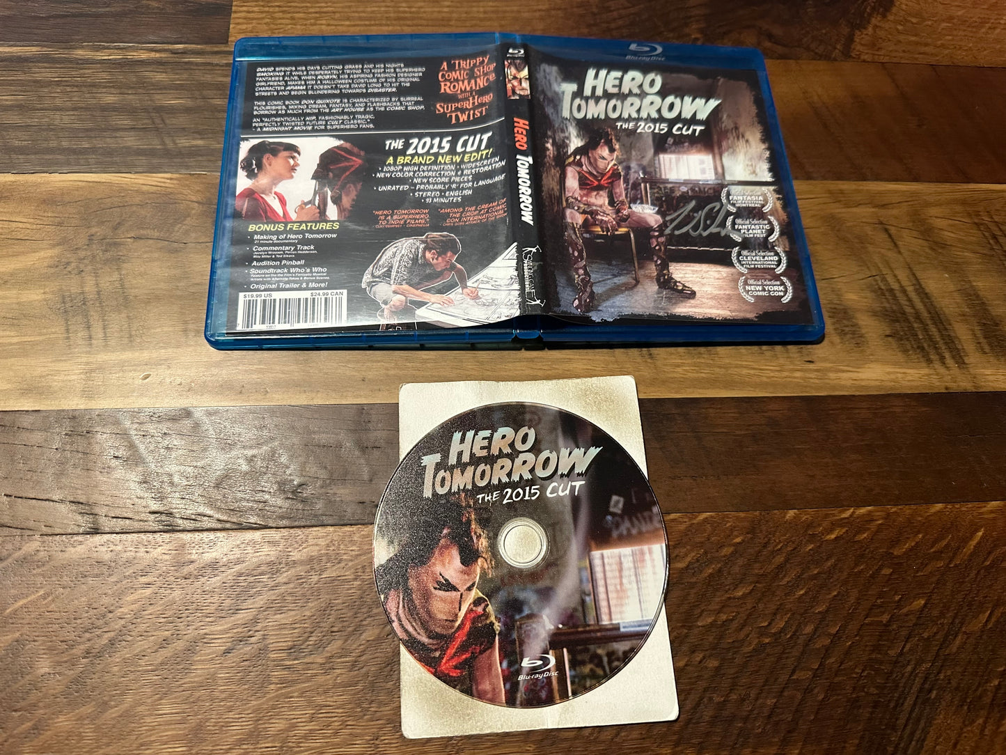 Hero Tomorrow The 2015 Cut Blu ray-Obscure Horror-Signed-