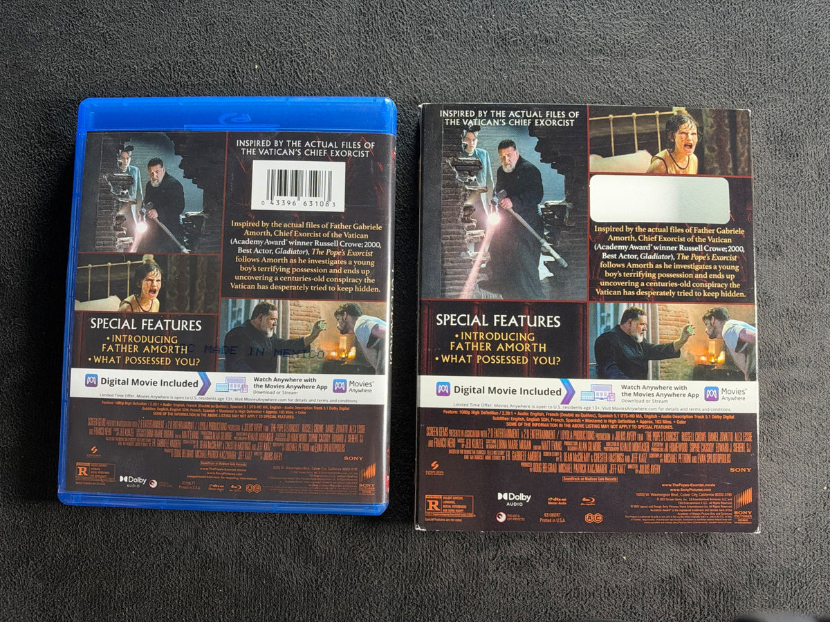The Pope's Exorcist (Blu-ray, Sony Pictures, Slipcover, No Digital)