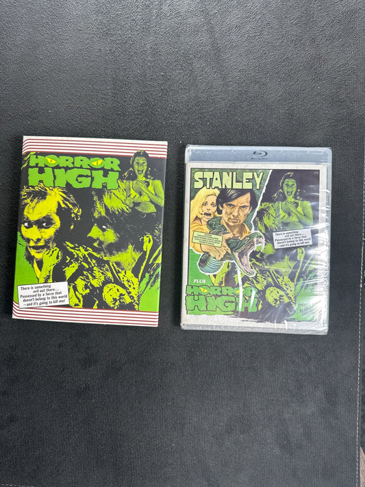 Stanley & Horror High (Blu-ray, Vinegar Syndrome Slipcover, NEW)