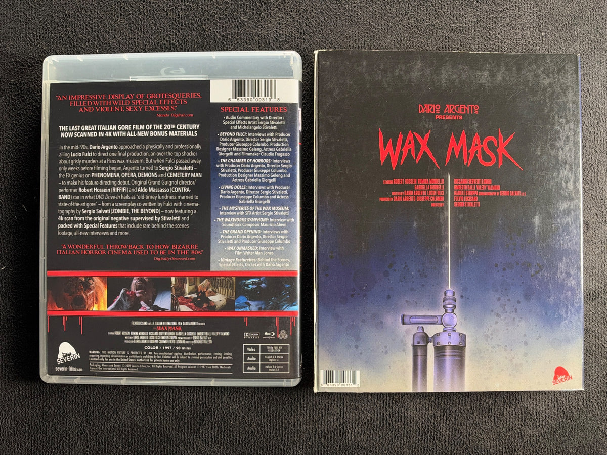 The Wax Mask (Blu-ray, Severin Films, Slipcover, Dario Argento Classic)