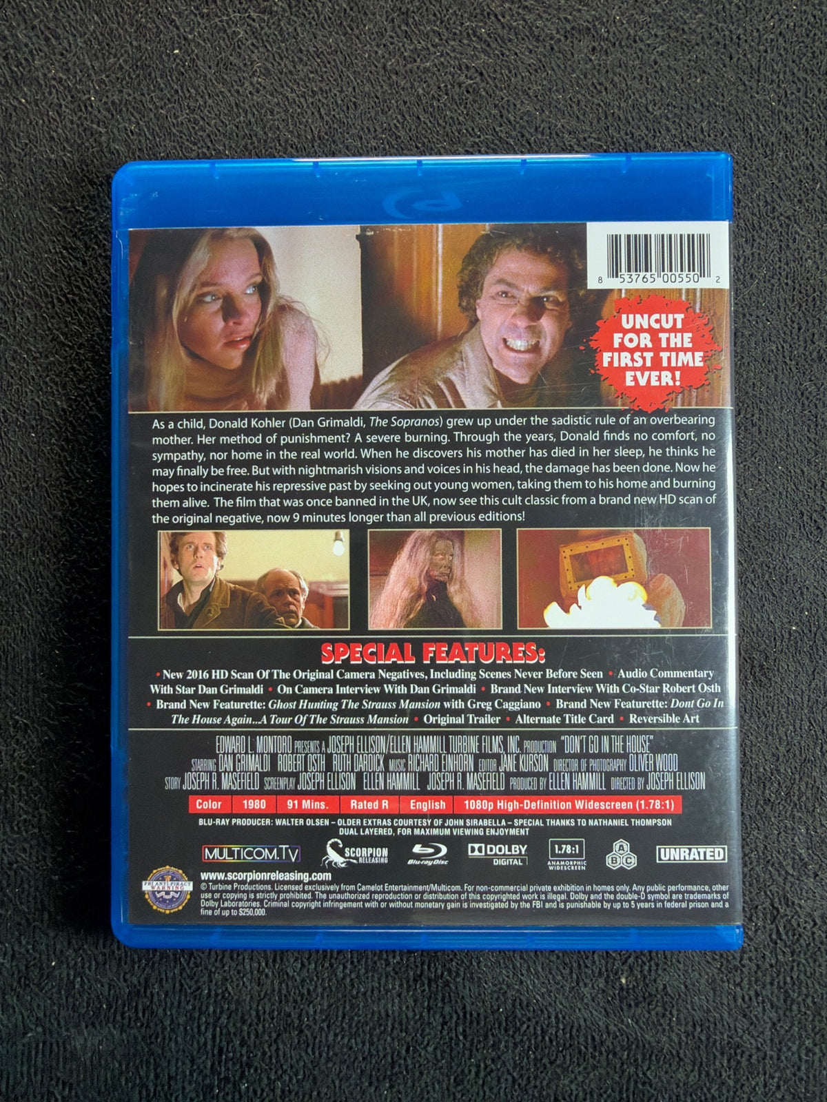 Don't Go in the House (Blu-ray, Scorpion Releasing, Widescreen, 70's Horror)