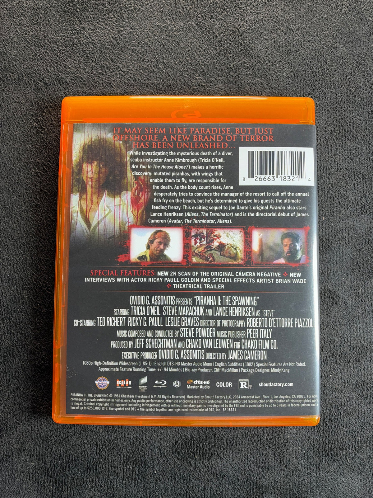 Piranha II the Spawning (Blu-ray, Scream Factory, Widescreen, 80's Classic)