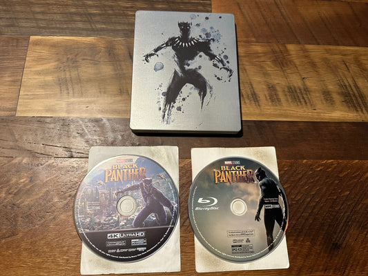 The Black Panther 4K Ultra HD/Blu ray-Marvel Studios-Steelbook-No Digital