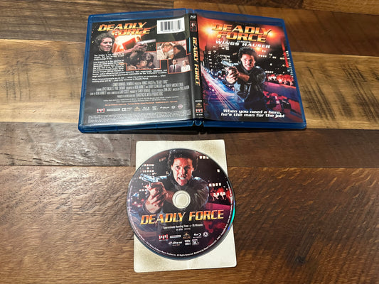 Deadly Force Blu ray-Shout Factory-80’s Wings Hauser Classic-