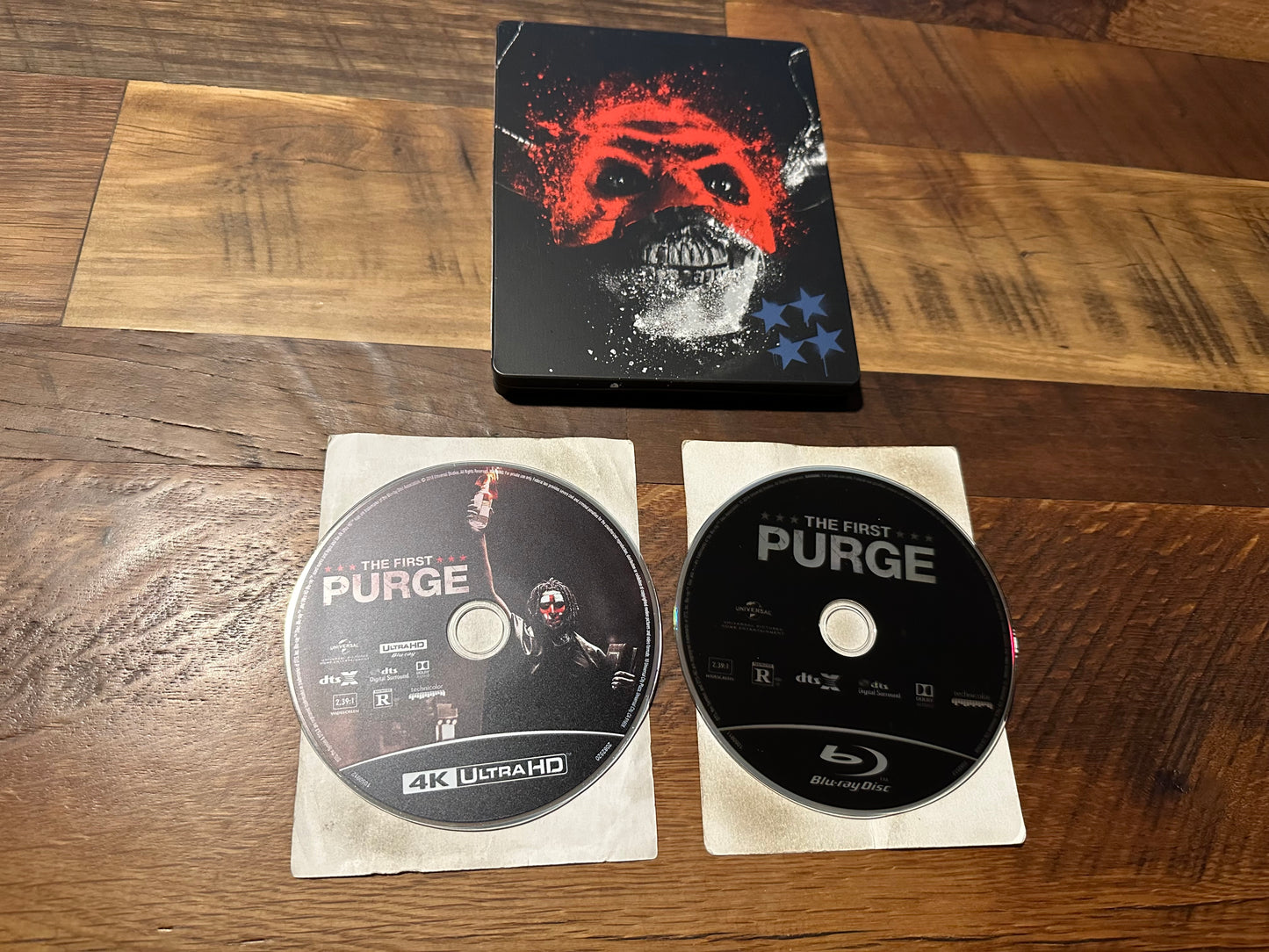 The First Purge 4K Ultra Hd/Blu ray-Universal-Steelbook-2 Disc-No Digital