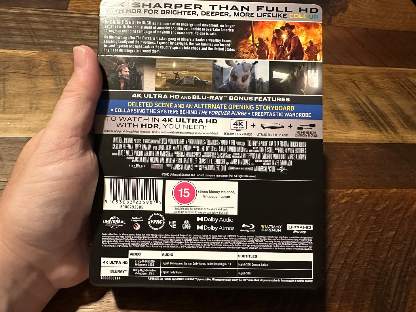 The Forever Purge 4K Ultra HD-Universal-Steelbook-Import-Limited Ed