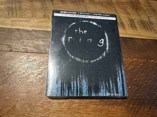 The Ring (4K Ultra HD/ Blu ray, Steelbook, Slipcover, 2 Disc, Paramount, NEW)