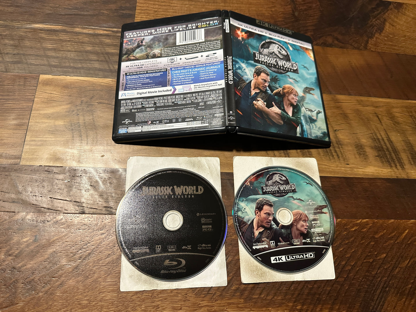Jurassic World Fallen Kingdom (4K Ultra HD/Blu ray, Universal, No Digital)