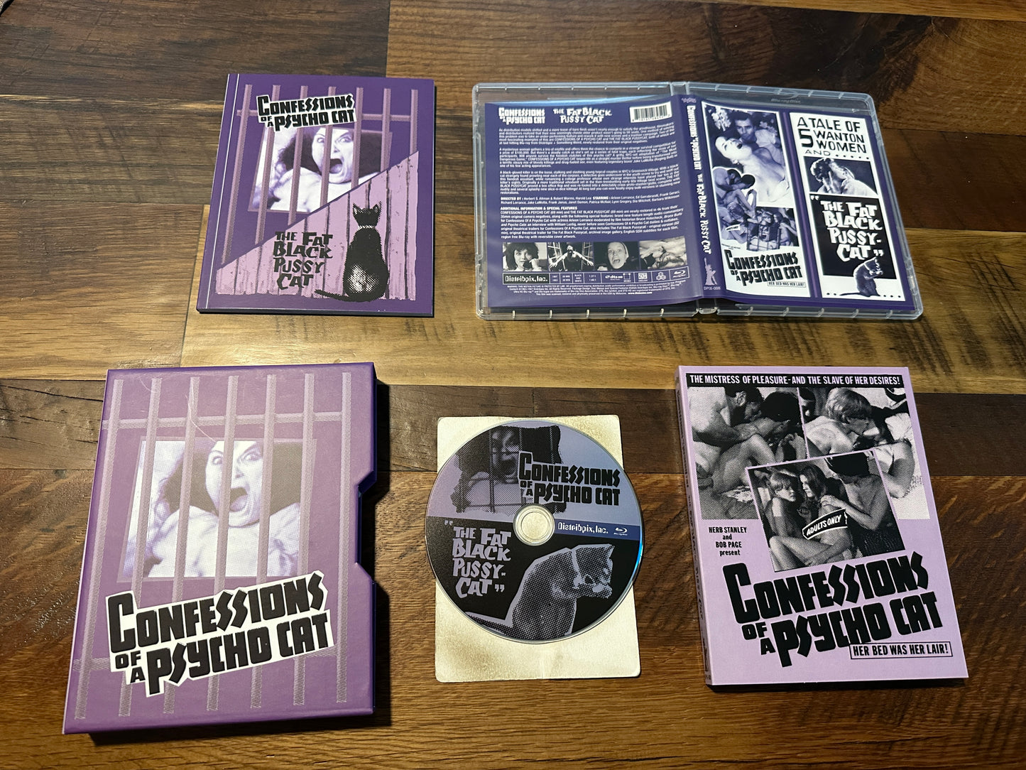 Confessions Of A Psycho & The Fat Black Pussy Cat (Blu ray, Vinegar Syndrome, Slipcase)