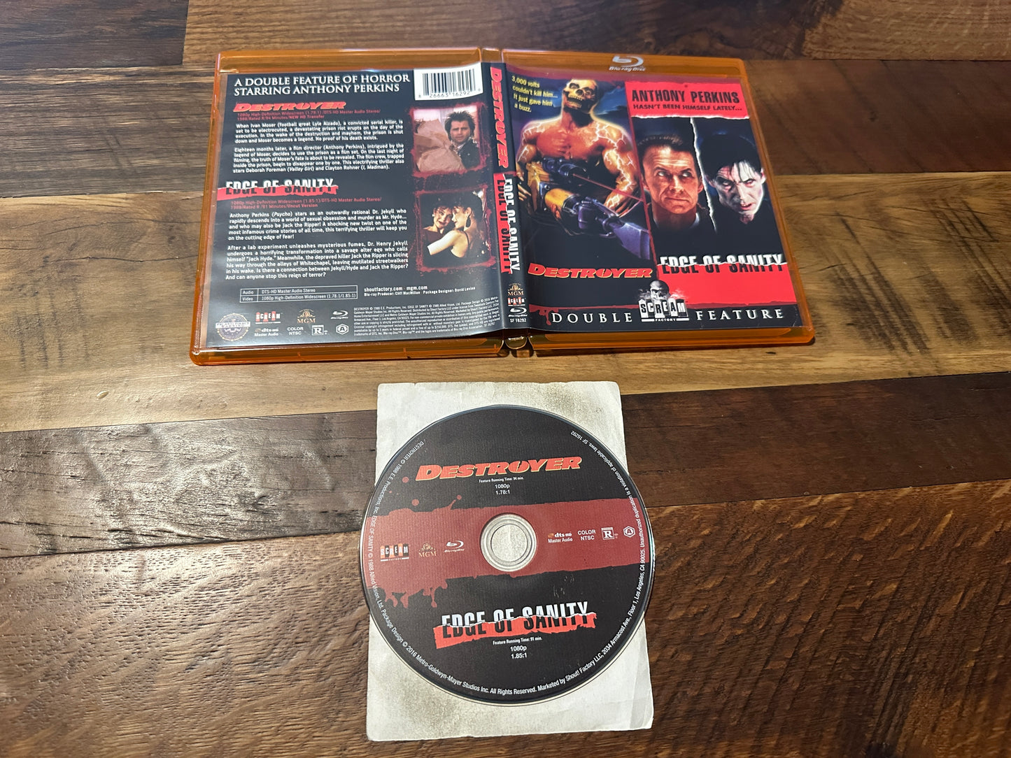 Destroyer & Edge Of Sanity (Blu ray, Scream Factory, Double Feature)
