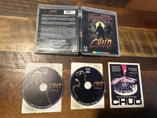 C.H.U.D. Blu ray-Arrow Video-2 Disc Limited Edition-Booklet-OOP-