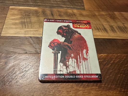 Hellboy Blu ray-Lionsgate-Steelbook-Slipcover-Limited Ed-NEW