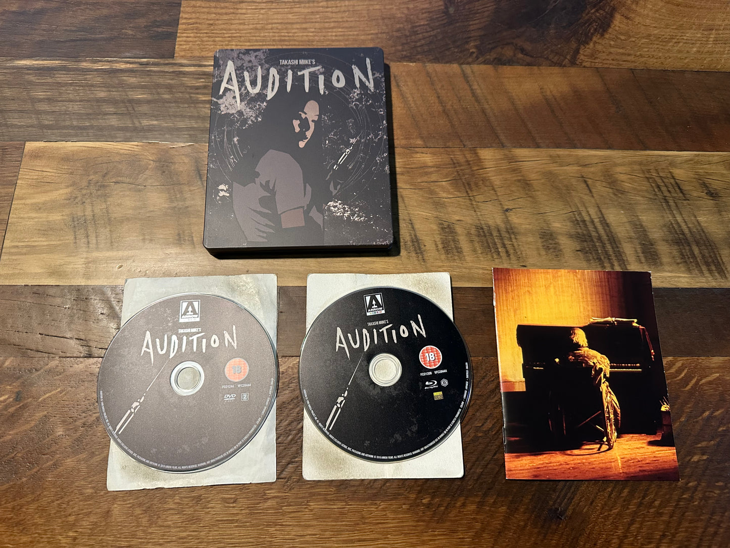 Audition Blu ray/DVD-Arrow Video-Steelbook-2 Disc-Booklet-Region B