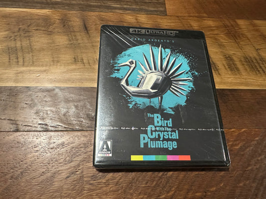 The Bird With The Crystal Plumage 4K Ultra HD-Arrow Video-Special Edition-NEW/Sealed