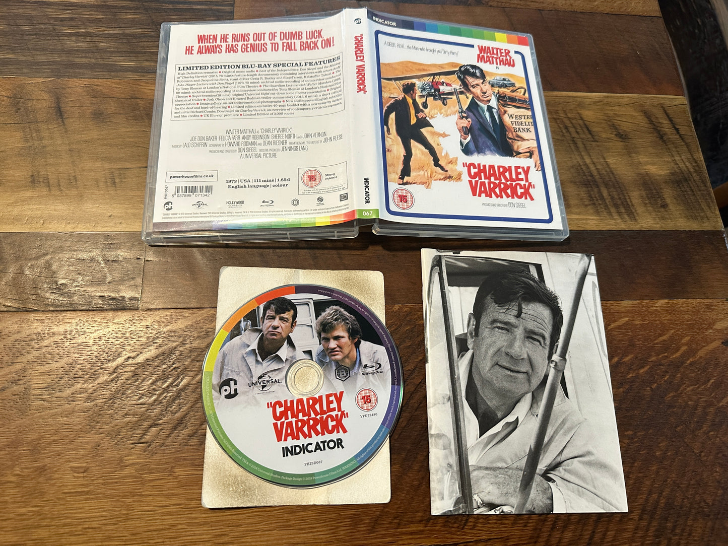 Charley Varrick (Blu ray, Indicator, Walter Matthau, Limited Ed, Region B)