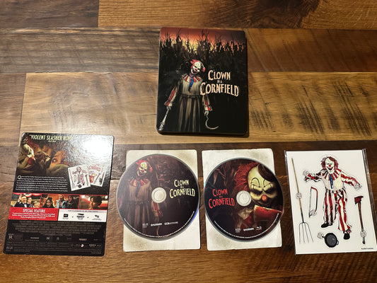Clown In A Cornfield (4K Ultra HD/Blu ray, RLJE Films, Steelbook, No Digital)
