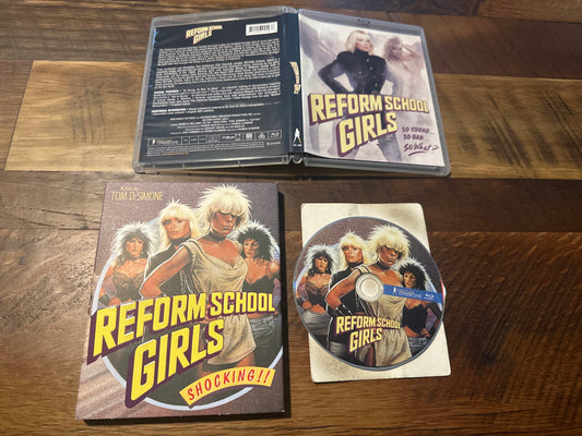 Reform School Girls Blu ray-Vinegar Syndrome-Slipcover-80’s Classic