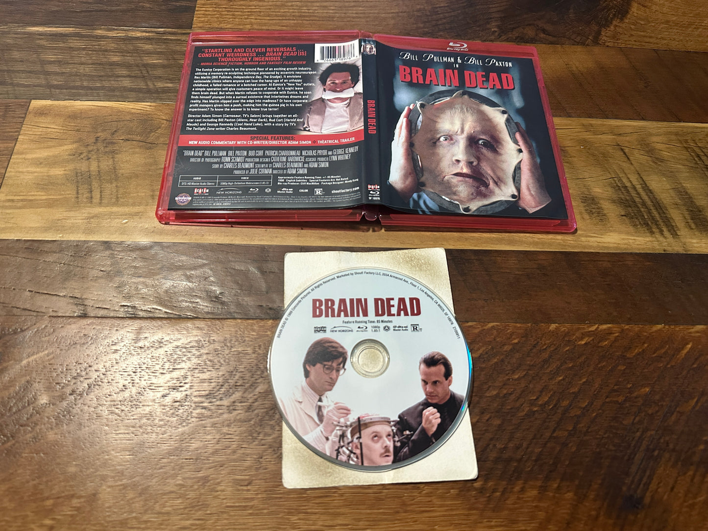 Brain Dead (Blu ray, Scream Factory, Bill Pullman’s 90’s Classic)