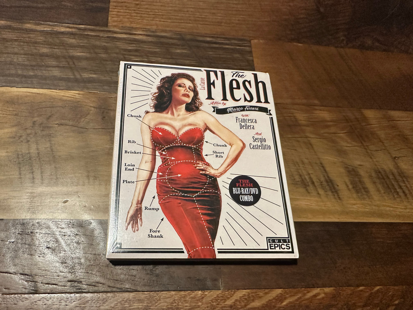 The Flesh Blu ray/DVD-Cult Epics-Slipcover-90’s Classic-NEW/Sealed-