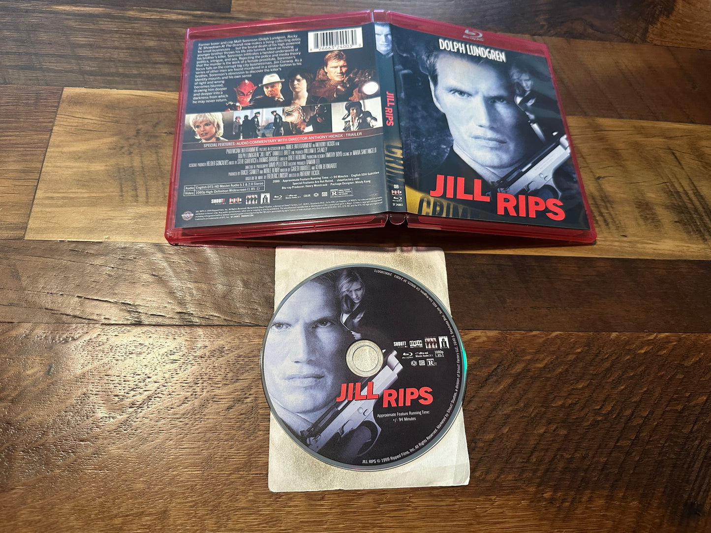 Jill Rips Blu ray, Scream Factory, Dolph Lundgren 2000 Classic)