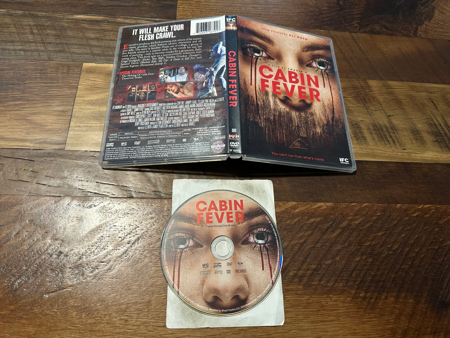 Cabin Fever (DVD, Scream Factory, Eli Roth Horror, Widescreen)