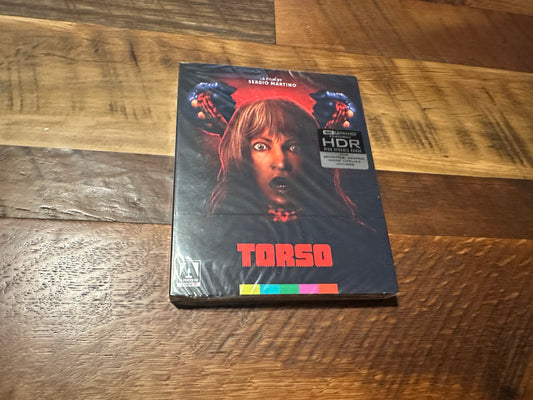 Torso (4K Ultra HD, Arrow Video, Limited Ed, Slipcover, Sergio Martino, NEW)
