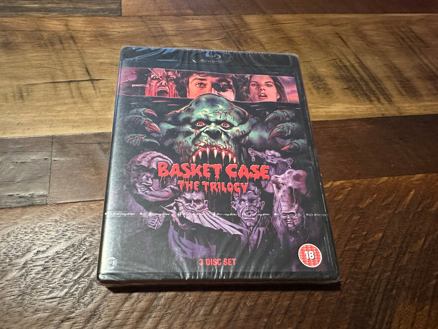 Basket Case Trilogy (Blu ray, Second Sight Films, Region Free, NEW)