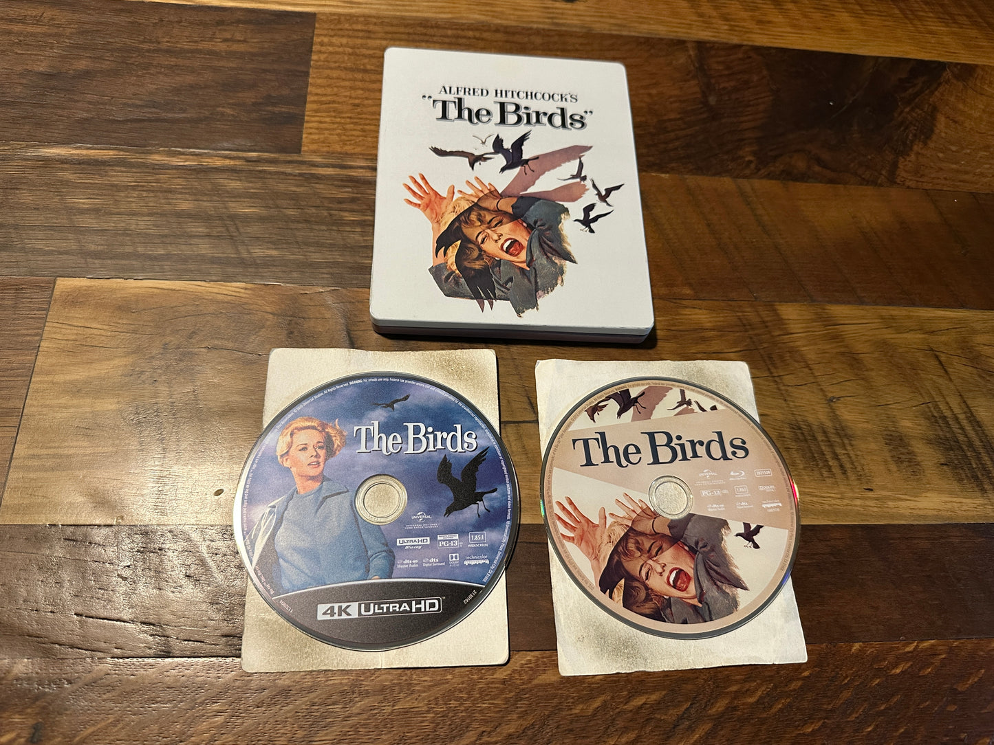 The Birds (4K Ultra HD/Blu ray, Universal, Steelbook, Limited Ed, No Digital)