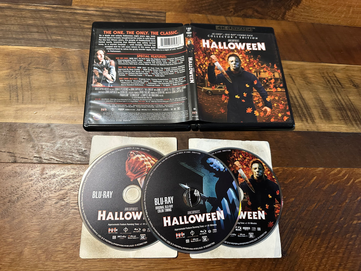 Halloween 4K Ultra HD/Blu ray-Scream Factory-3 Disc-Classic Horror