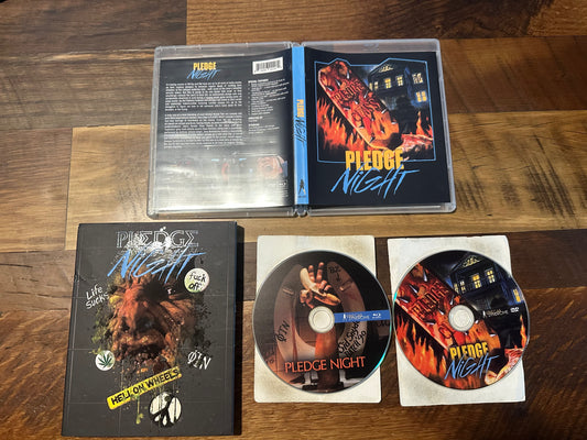 Pledge Night Blu ray*Vinegar Syndrome*OOP Slipcover*80's Horror Classic*