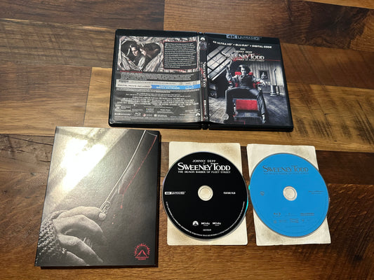 Sweeney Todd 4K Ultra HD/Blu ray-Paramount Scares Slipcover-No Digital
