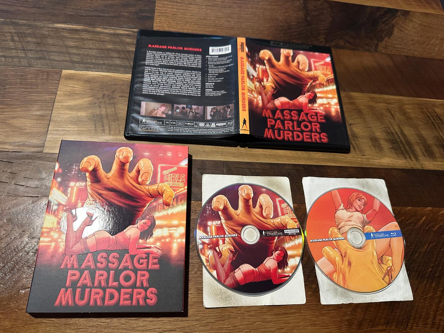 Massage Parlor Murders (4K Ultra HD/Blu ray, Vinegar Syndrome, Slipcover)