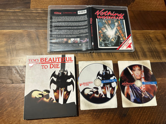 Nothing Underneath & Too Beautiful To Die (Blu ray, Vinegar Syndrome, Slip)