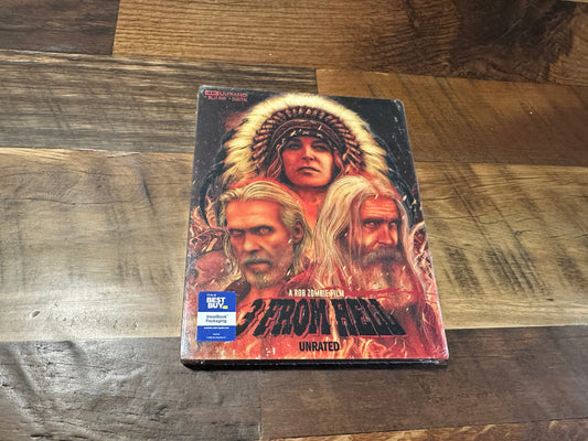 3 From Hell 4K Ultra HD/Blu ray-Steelbook-Slipcover-Rob Zombie-NEW