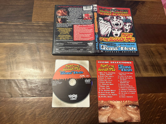 Night of the Bloody Apes & Feast of Flesh DVD-Double Feature-SWV