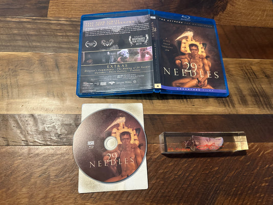 29 Needles & Signed Finger Prop Blu ray-Unearthed Films-Too Extreme For Mainstream-