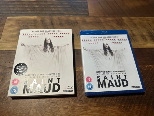 Saint Maud Blu ray-StudioCanal-Slipcover-Exclusive Art Cards-Region B-NEW