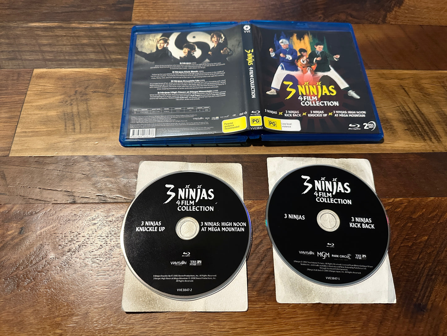3 Ninjas 4 Film Collection (Blu ray, Viavision, 2 Disc, Widescreen, Region B)