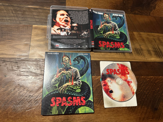 Spasms (Blu ray, Code Red, Slipcover, Oliver Reed Classic)
