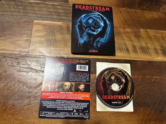Deadstream (Blu ray, RLJE Films, Modern Horror, Steelbook, No Digital)