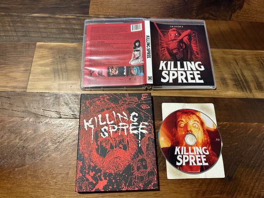 Killing Spree Blu ray-Terror Vision-Slipcover-Tim Ritter 80’s Horror-