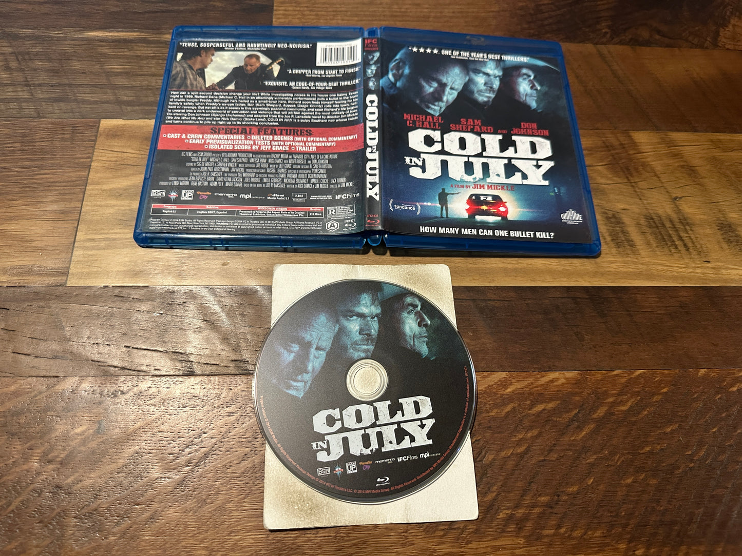 Cold In July (Blu ray, IFC Films, 2014 Classic, Widescreen)