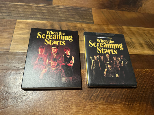 When the Screaming Starts (4K Ultra HD, Terror Vision, Slipcover, NEW)