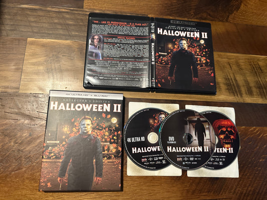 Halloween II 4K Ultra HD/DVD-Scream Factory-OOP Hard Slipcover-